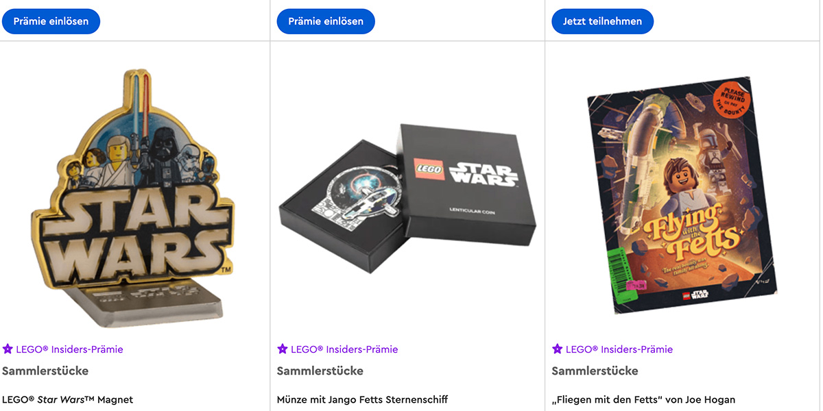 LEGO Star Wars Insiders Prämien