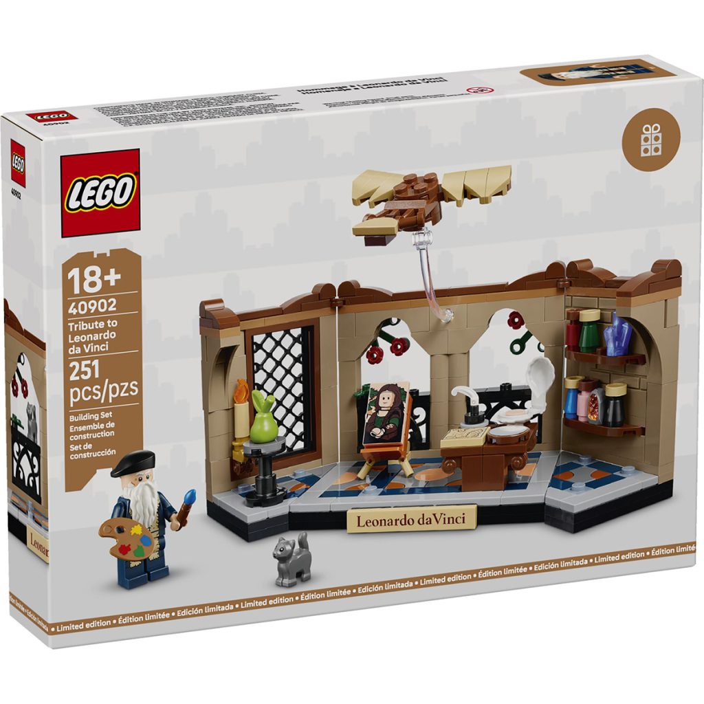 LEGO 40902 Tribute to Leonardo da Vinci GWP Vorderseite