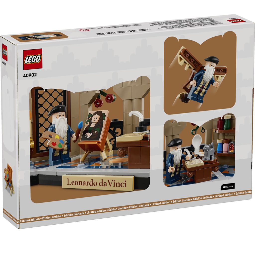 LEGO 40902 Tribute to Leonardo da Vinci GWP Rückseite