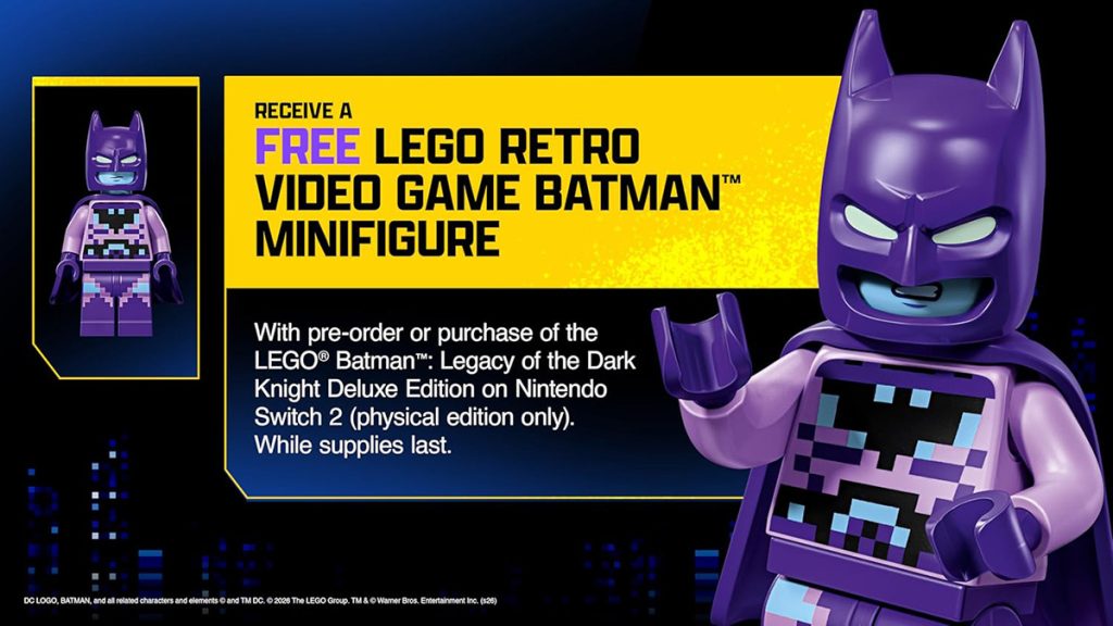 LEGO Retro Video Game Batman Minifigur
