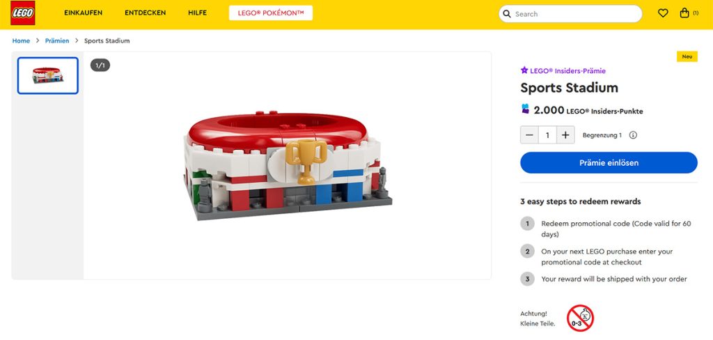 LEGO 5010224 Sports Stadium als Insiders Prämie