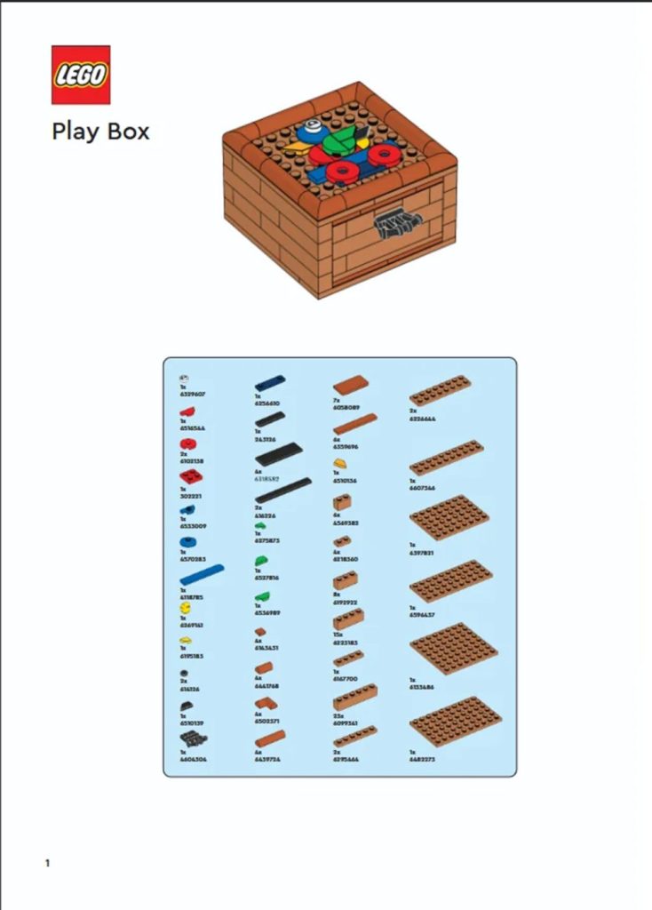 LEGO Play Day 2026 Employee Set Building Instructions