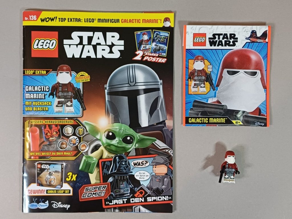 LEGO Star Wars Magazin 136 mit Galactic Marine Minifigur im Review
