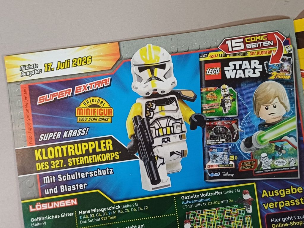 LEGO Star Wars Magazin 136 mit Galactic Marine Minifigur im Review