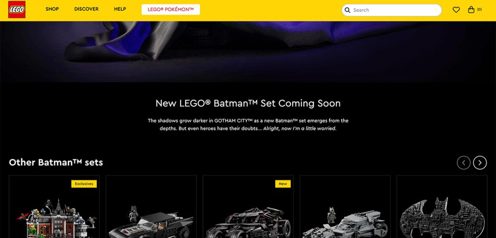 Batmobil Teaser Webseite