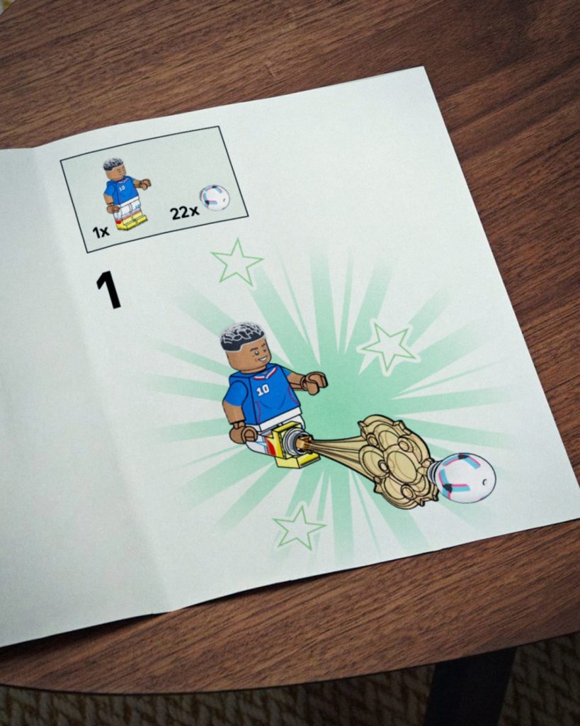 Kylian Mbappé als LEGO Minifigur im Editions Set
