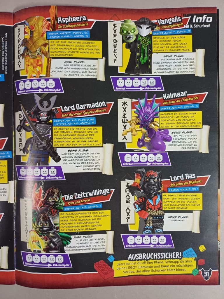 LEGO Ninjago Magazin 144 mit Dragon Cole