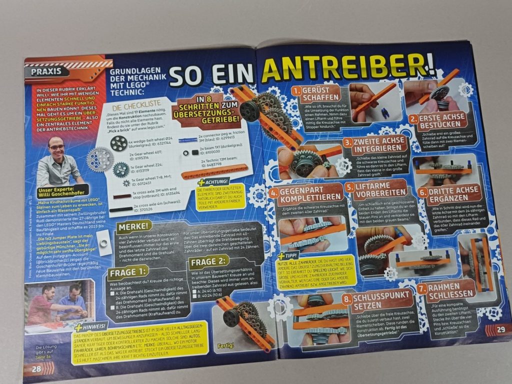 Das neue LEGO Technic Magazin 13 im Review