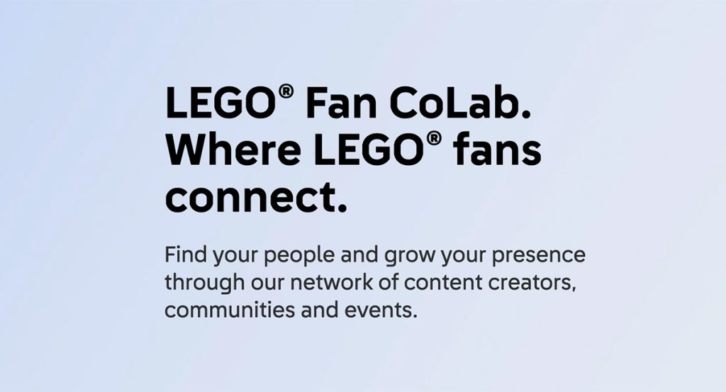 LEGO Fan CoLab Programm