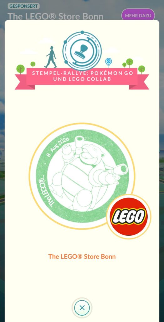 Pokemon Go Stempel-Rallye vom Bonner LEGO Brand Store