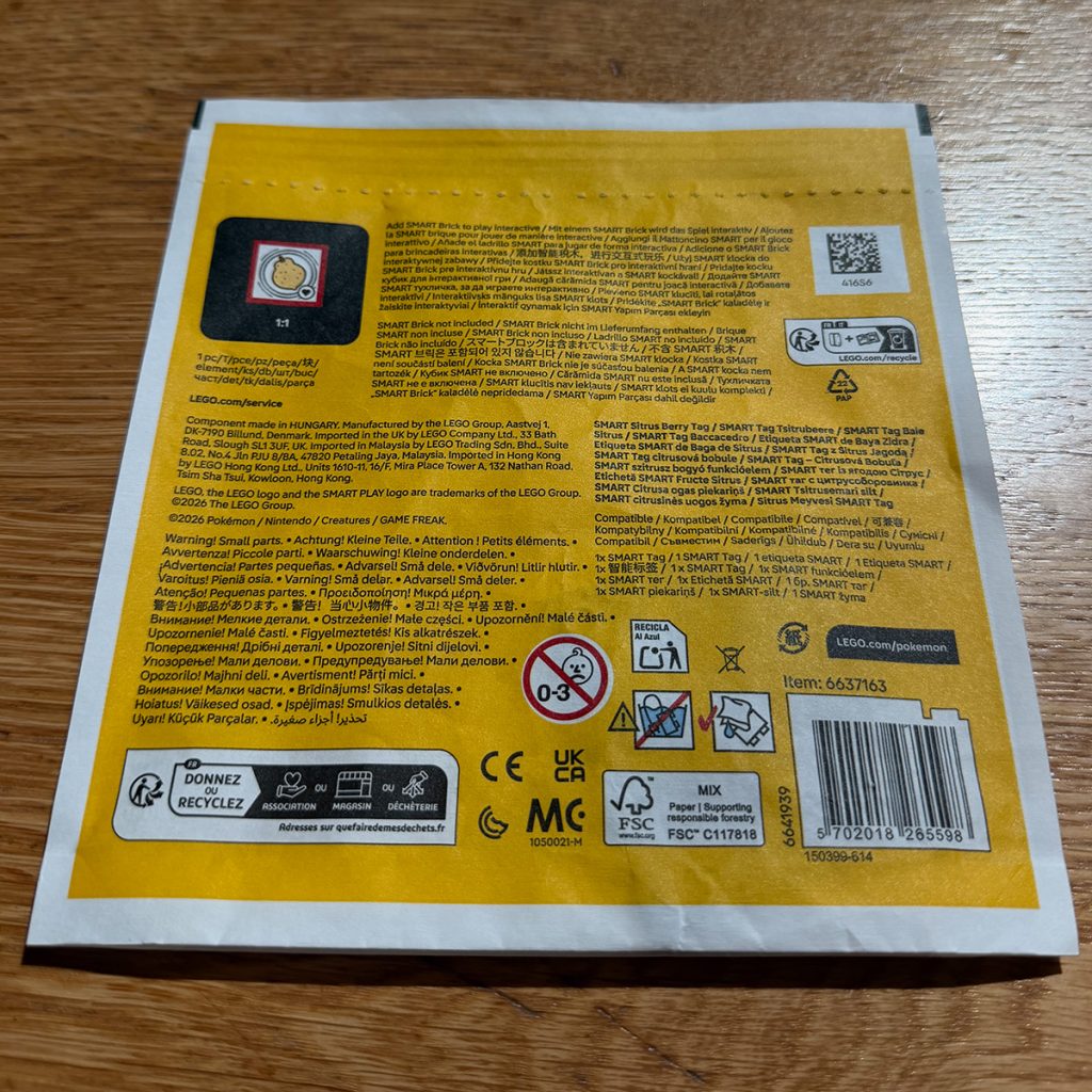 LEGO Pokemon 400073 Sitrus Berry Promo-Tag