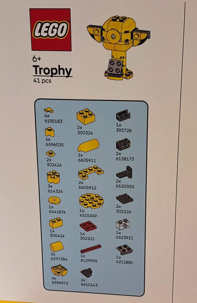 LEGO Pokemon Trophy: Bauanleitung