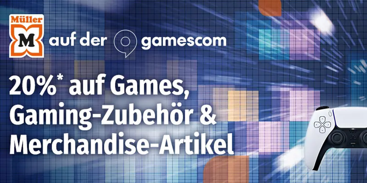 Müller Gamescom 2026 Rabatt-Aktion