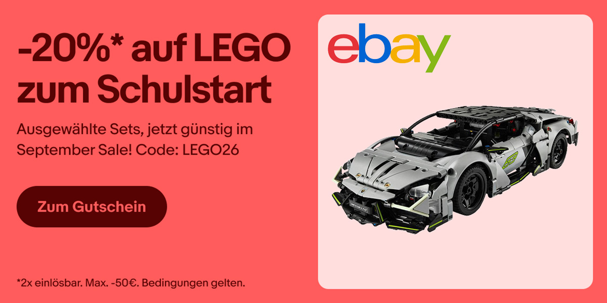 eBay LEGO Rabattaktion zum Schulstart