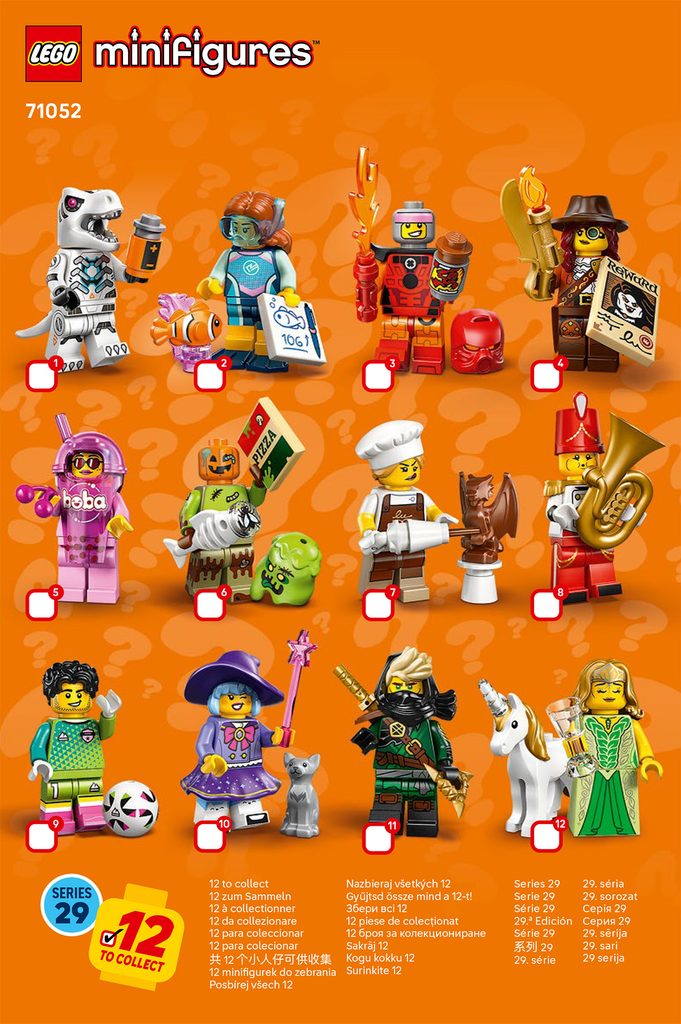 LEGO 71052 Beipackzettel