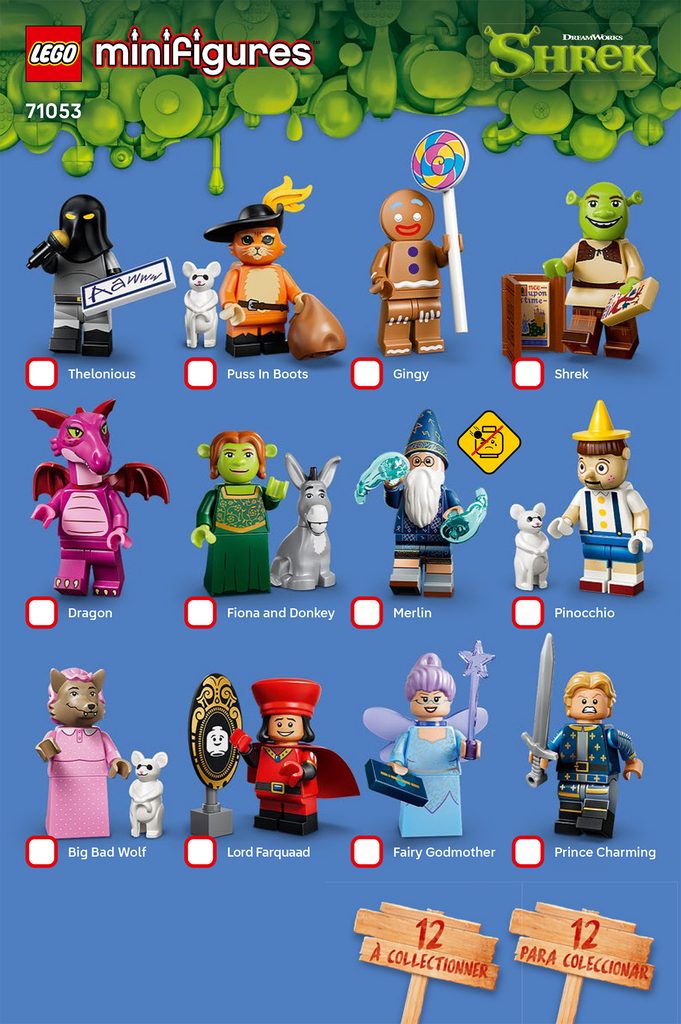 LEGO 71053 Beipackzettel