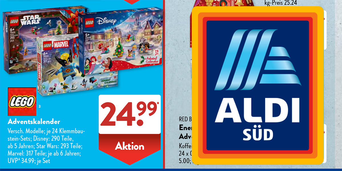 LEGO Adventkalender 2026 für 24,99 Euro bei ALDI Süd