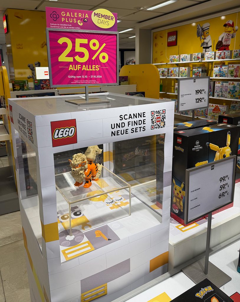 Galeria Member Days 2026: 25% Rabatt auch auf LEGO