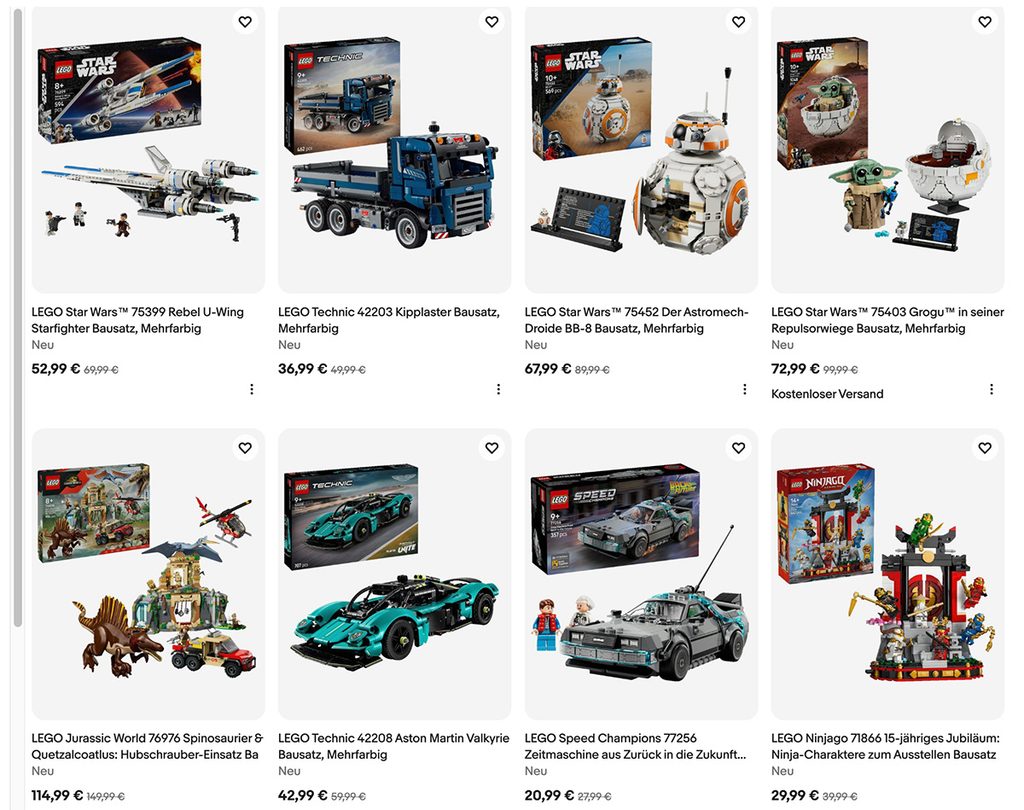 LEGOHERBST bei eBay: Extra-Rabatt auf ausgewählte Sets