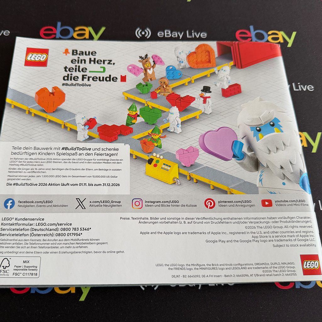 LEGO Katalog September bis Dezember 2026 zu Weihnachten