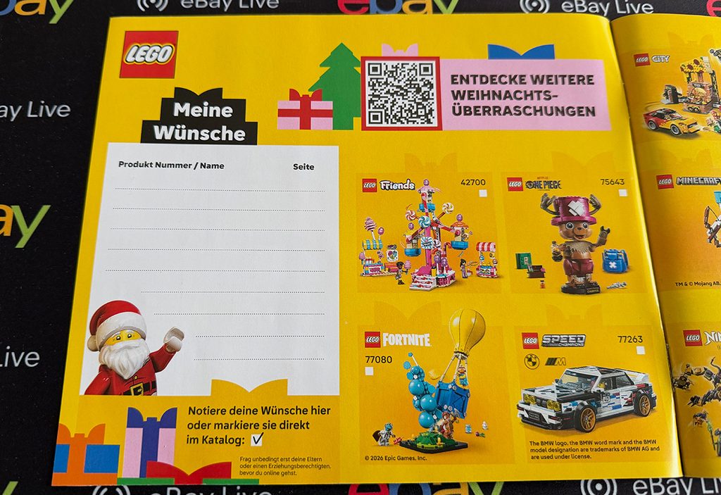 LEGO Katalog September bis Dezember 2026 zu Weihnachten
