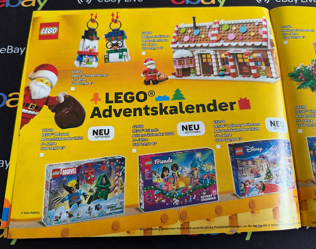 LEGO Katalog September bis Dezember 2026 zu Weihnachten