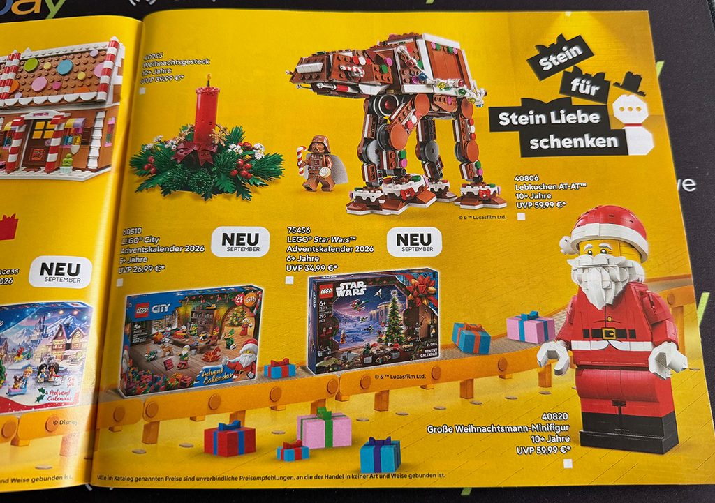 LEGO Katalog September bis Dezember 2026 zu Weihnachten