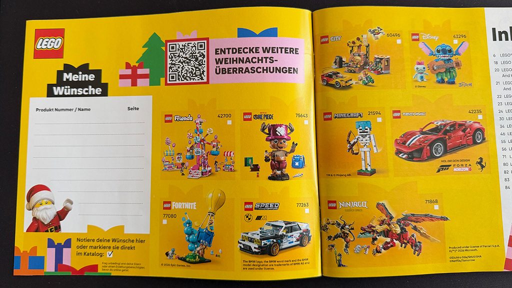 LEGO Katalog September bis Dezember 2026 zu Weihnachten