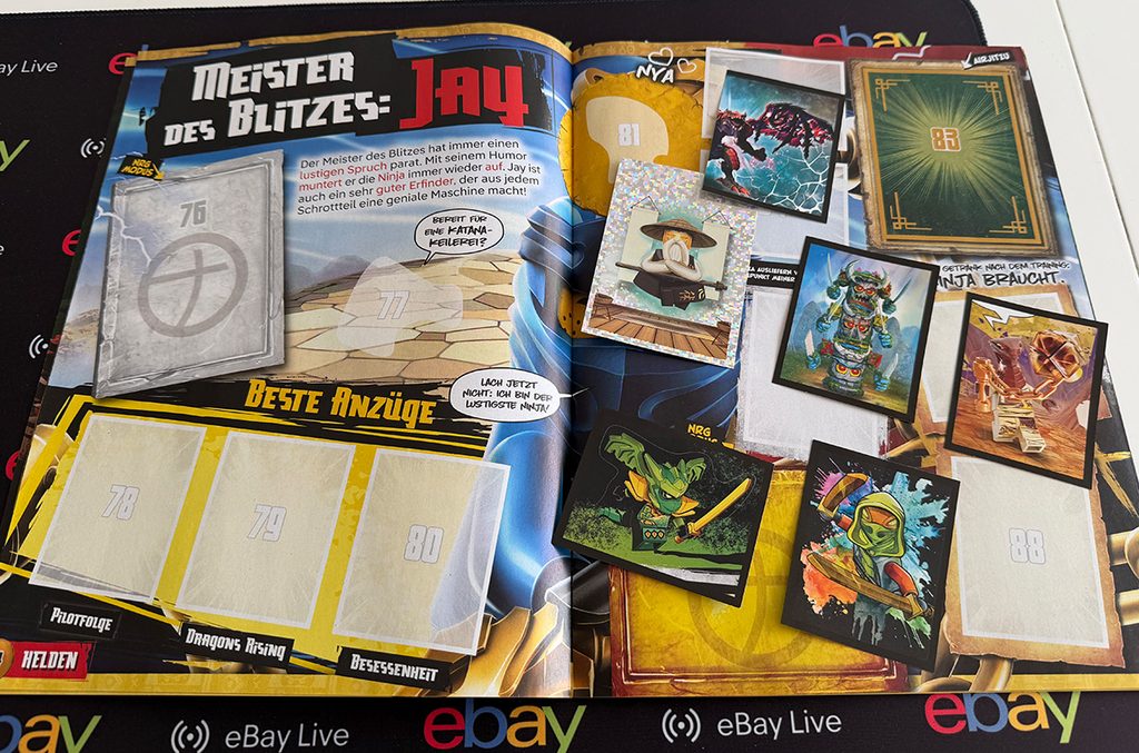 Neue LEGO Ninjago Stickerserie mit Sammelalbum zum Jubiläum