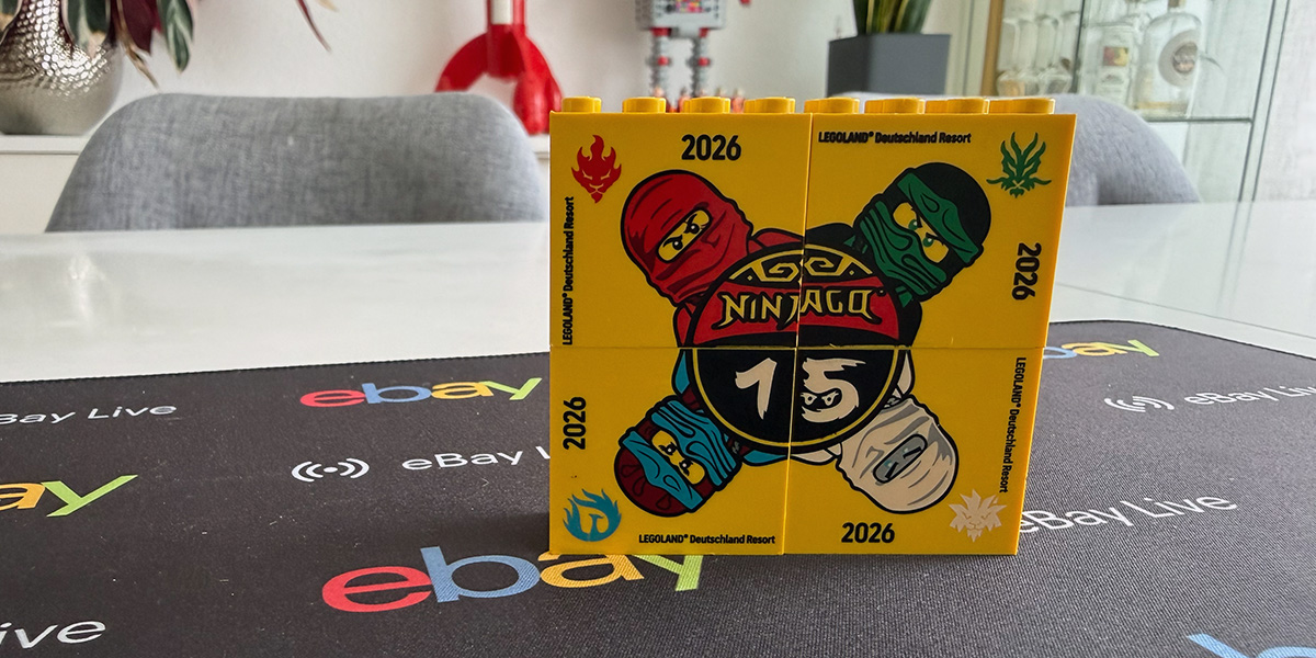Alle 4 LEGOLAND Ninjago Jubiläums-Steine