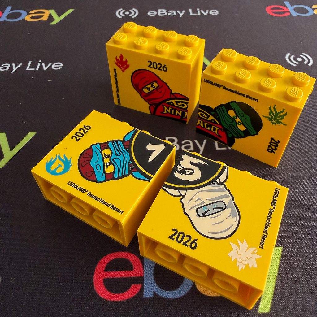 Alle 4 LEGOLAND Ninjago Jubiläums-Steine