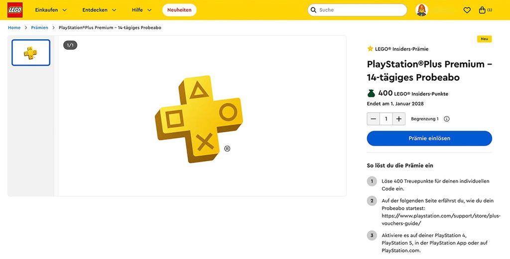 PS Plus Probe-Abo für 14 Tage